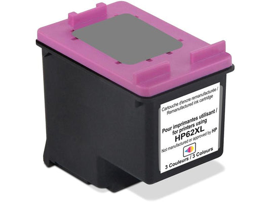 Generic Ink Encre HP C2P07AE Nr. 62 XL Color Cyan/Magenta/Yellow
