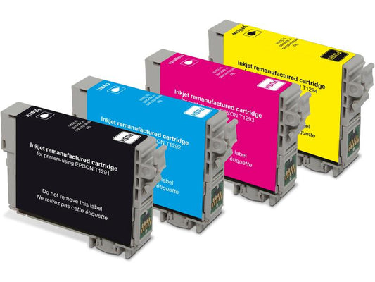 Generic Ink Encre Epson T1291 Multipack noir/Cyan/Magenta/Yellow