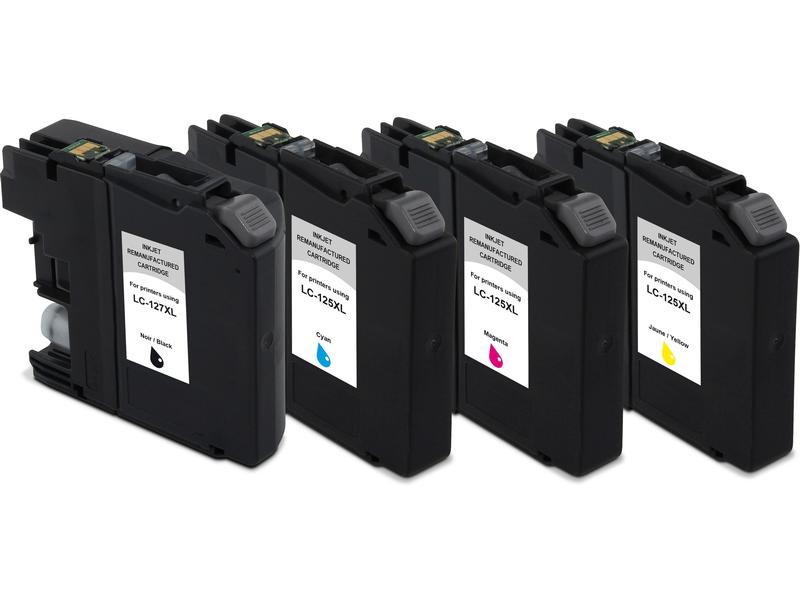 Generic Ink Encre Brother LC127 XL Multipack noir/Cyan/Magenta/Yellow