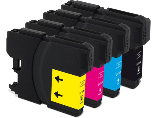Generic Ink Encre Brother LC1100 Multipack noir/Cyan/Magenta/Yellow