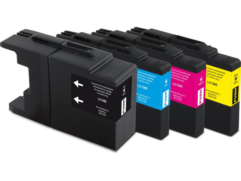 Generic Ink Encre Brother LC1280 XL Multipack noir/Cyan/Magenta/Yellow