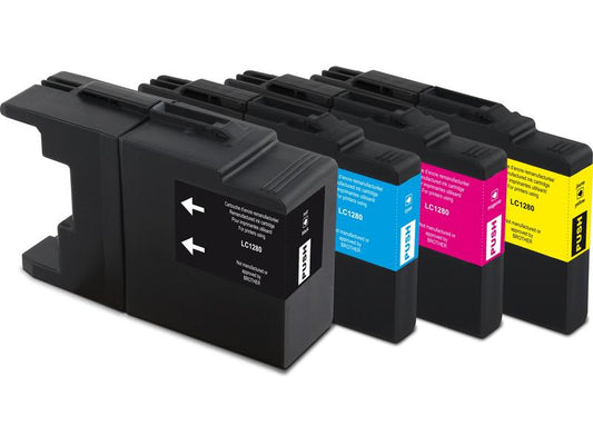 Generic Ink Encre Brother LC1280 XL Multipack noir/Cyan/Magenta/Yellow
