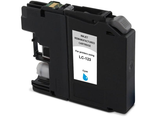 Generic Ink Encre Brother LC123C Cyan
