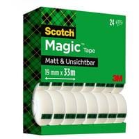 Scotch Ruban adhésif Magic 1.9 cm x 33 m 24 rouleaux