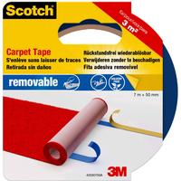 3M Ruban adhésif Scotch pour tapis, repositionnable 50 mm x 7 m, Bleu