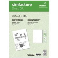 Simplex Bulletin de versement Simfacture Swiss QR Recycling 500 feuilles