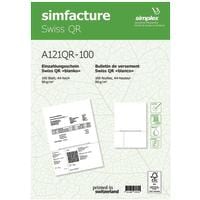 Simplex Bulletin de versement Simfacture Swiss QR 500 feuilles, blanc