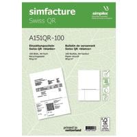 Simplex Bulletin de versement Simfacture Swiss QR Recycling 100 feuilles