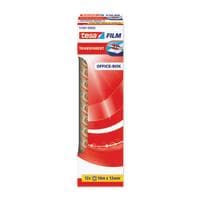 tesa Ruban adhésif Standard 12 mm x 10 m, 12 rouleaux Transparent