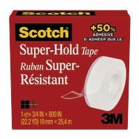 Scotch Ruban adhésif Super-Hold 700N 19 mm x 25.4 m, Transparent