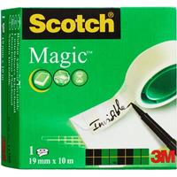 Scotch Ruban adhésif Magic Tape 19 mm x 10 m, Transparent