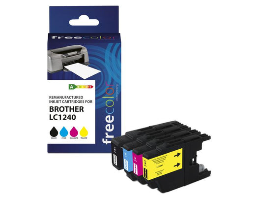 Freecolor Encre Brother LC-1240 Multipack Color