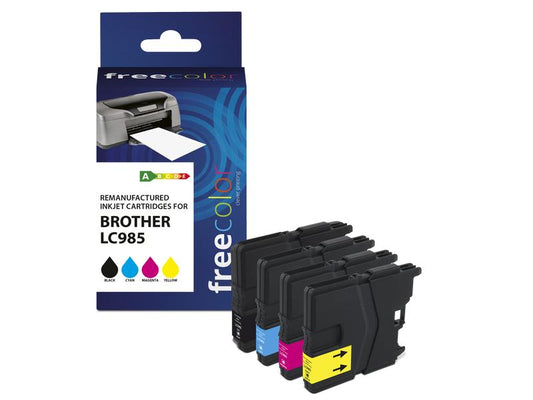 Freecolor Encre Brother LC-985 Multipack Color
