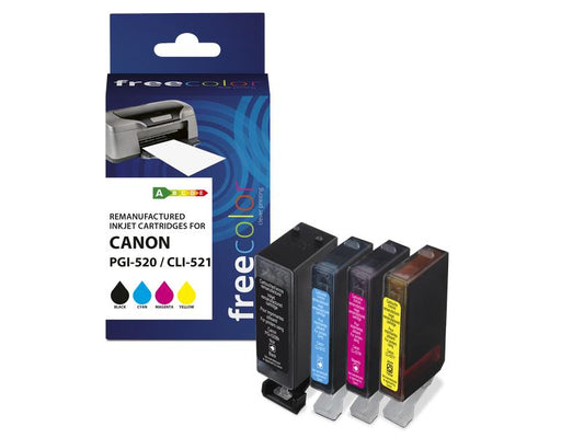 Freecolor Encre Canon PGI-520 / CLI-521 Multipack Color