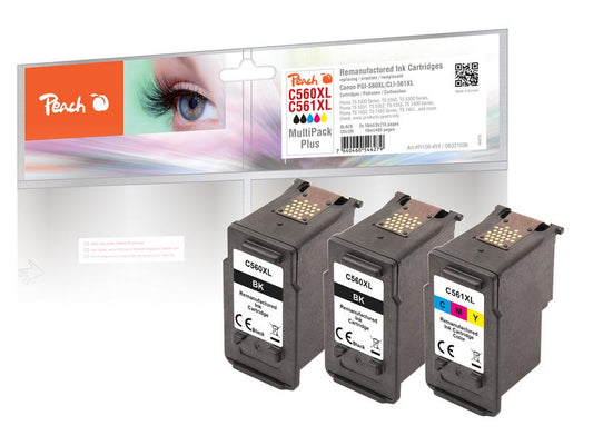 Peach Encre Canon PG-560XL/CL-561XL Multi-Pack+ C, M, Y, BK