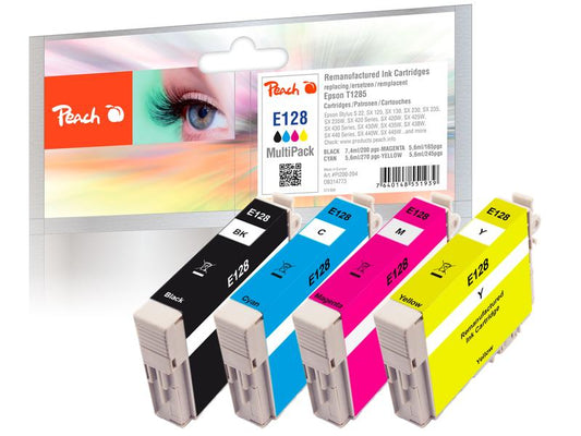 Peach Encre Epson S22 Multi-Pack T1285 noir/Cyan/Magenta/Yellow