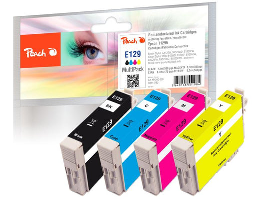 Peach Encre Epson SX420W Multi-Pack T1295 BK, C, M, Y