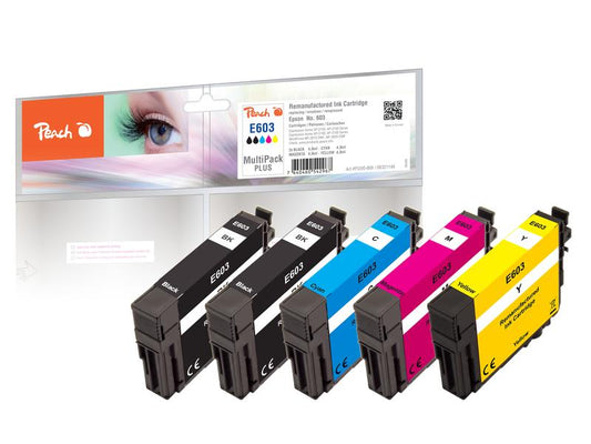 Peach Encre Epson No. 603 Multi-Pack-Plus C, M, Y, 2x BK