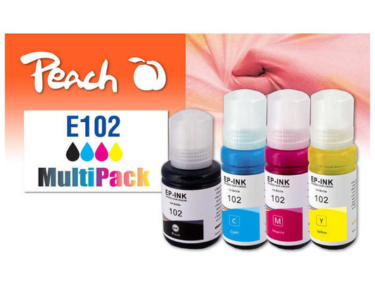 Peach Encre Epson CISS 102 Multi-Pack C, M, Y, BK