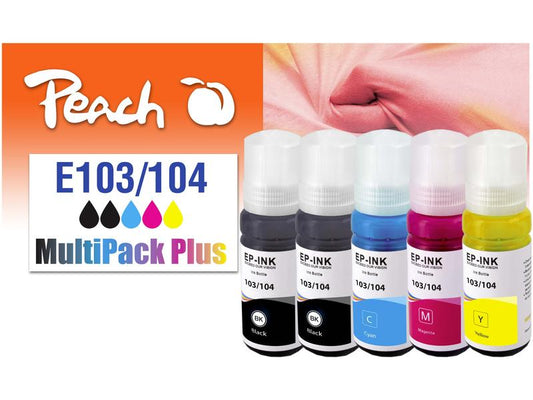 Peach Encre Epson CISS 103/104 Multi-Pack C/M/Y/2x BK