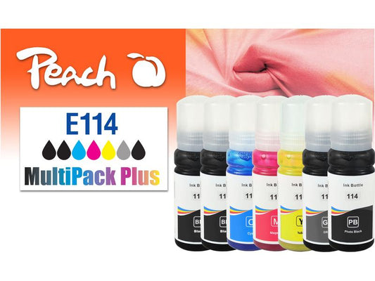 Peach Encre Epson CISS 114 MultiPack C/M/Y/G/FBK/2x BK