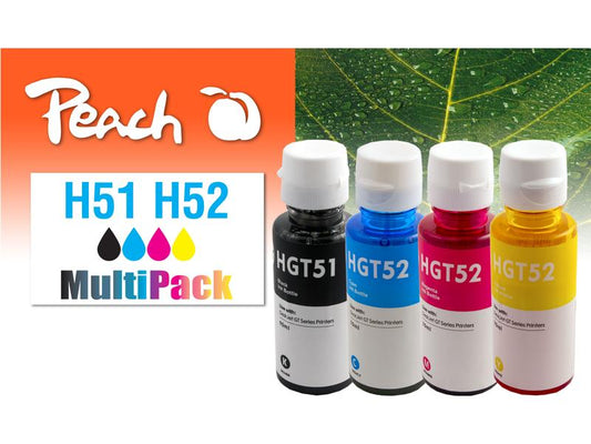 Peach Encre HP CISS GT51/52 Multi-Pack C/M/Y/BK