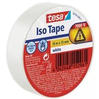 tesa Bande isolante -Set Iso Tape, 15 mm x 10 m, 5 rouleaux, Blanc