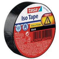tesa Bande isolante -Set Iso Tape, 15 mm x 10 m, 5 rouleaux, Noir