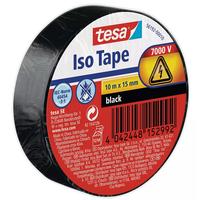 tesa Bande isolante -Set Iso Tape, 15 mm x 10 m, 10 rouleaux, Noir