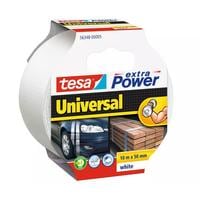 tesa Bande de tissu -Set Universal, 50 mm x 10 m, 3 rouleaux, Blanc