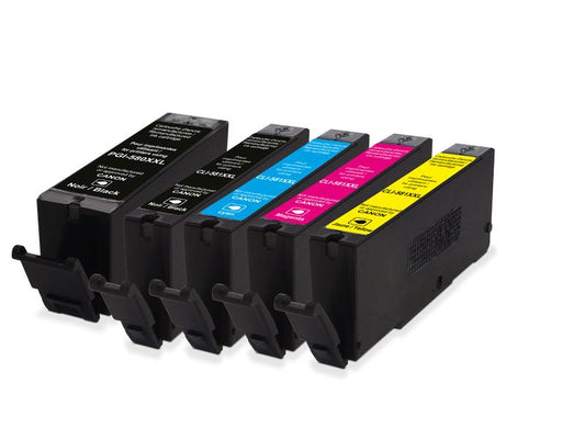 Generic Ink Encre Canon PGI-580X XL Multipack PGBK, BK, C, M, Y