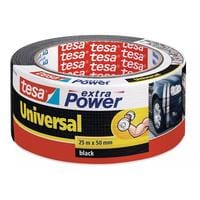 tesa Bande de tissu -Set Universal, 50 mm x 25 m, 3 rouleaux, Noir