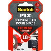 Scotch Ruban de montage extérieur Extreme, 19 mm x 1.5 m, 1 rouleau, Noir