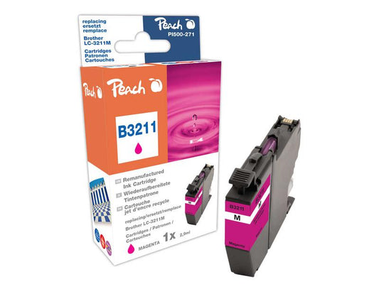 Peach Encre Brother LC-3211 Magenta