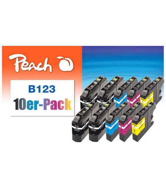 Peach Encre Brother LC-123 BK/C/M/Y