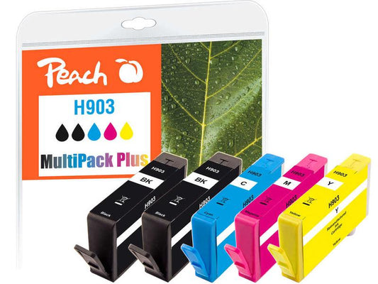 Peach Kits d'encre HP Nr. 903 Multipack Plus BK/C/M/Y