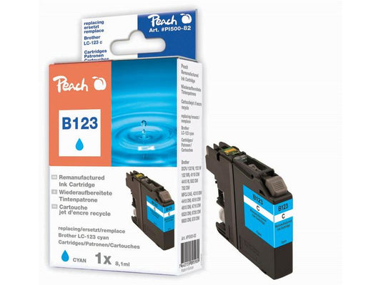 Peach Encre Brother LC-123 Cyan