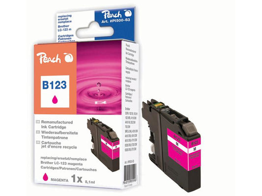 Peach Encre Brother LC-123 Magenta