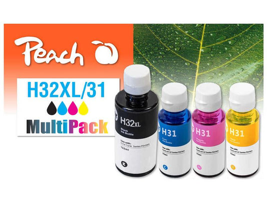 Peach Kits d'encre HP CISS 32XL/31 Multipack BK/C/M/Y