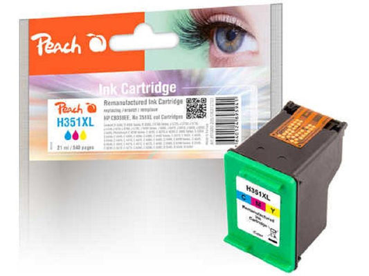 Peach Kits d'encre HP Nr. 351XL/CB338EE C/M/Y