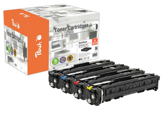 Peach Kits de toner HP No. 207A noir/Cyan/Magenta/Yellow