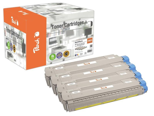 Peach Kits de toner OKI C833-series MultiPack BK/C/M/Y