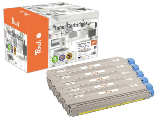 Peach Kits de toner OKI C833-series MultiPack Plus BK/C/M/Y