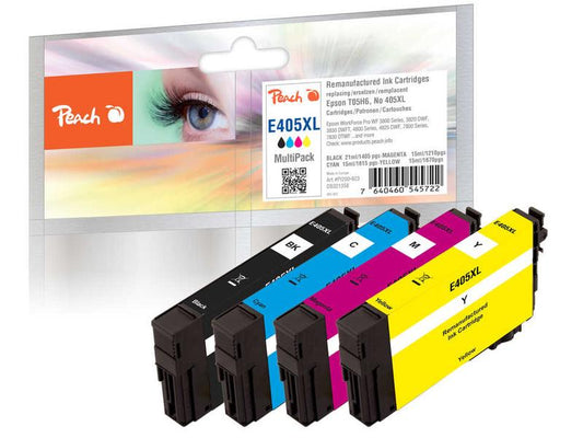Peach Kits d'encre Epson No. 405XL MultiPack BK/C/M/Y