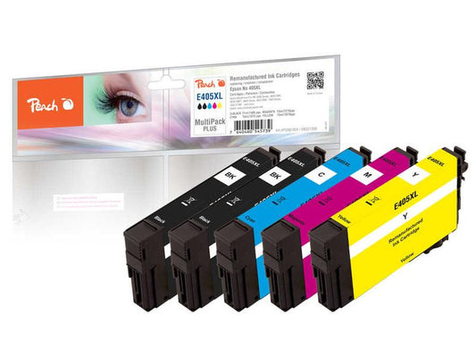 Peach Kits d'encre Epson 405XL Multipack Plus BK/C/M/Y