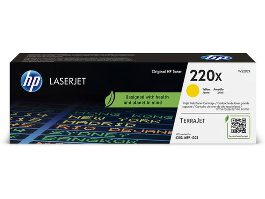 HP Toner N0 220X (W2202X) Yellow