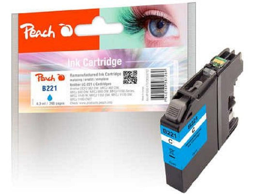 Peach Encre Brother LC-221C Cyan