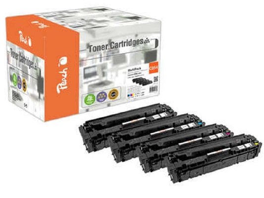 Peach Kits de toner Canon CRG-054 MultiPack BK/C/M/Y