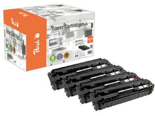 Peach Kits de toner Canon CRG-054H MultiPack BK/C/M/Y