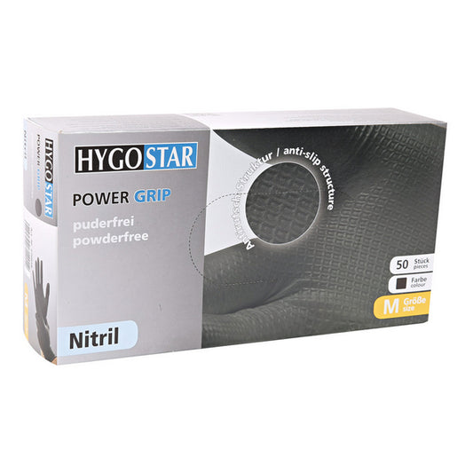 HYGOSTAR POWER GRIP gants jetables - M